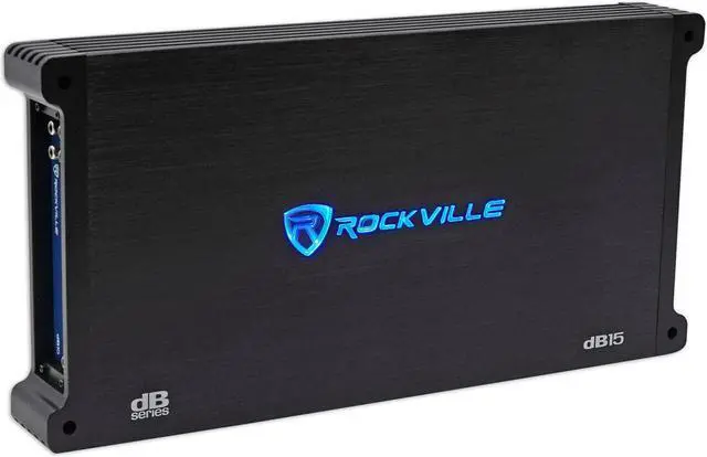 Alt view image 10 of 10 - Rockville dB15 6000 Watt/3000w RMS Mono Class D 2 Ohm Amplifier Car Audio Amp