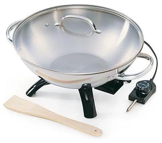 Alt view image 6 of 6 - Presto 05900 1500-Watt Stainless-Steel Electric Wok
