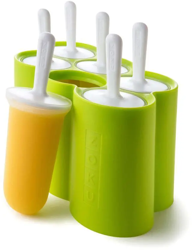 Main image of Classic Pop Molds, 6 Easy-release Popsicle Molds With Sticks and Drip-guards, BPA-free