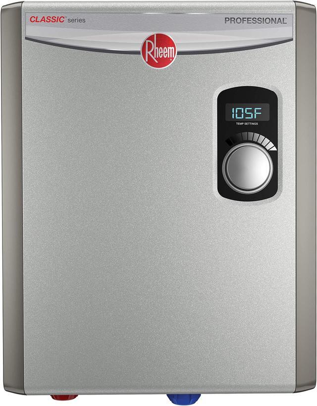 Alt view image 4 of 4 - Rheem Electric Tankless Water Heater   RTEX-18