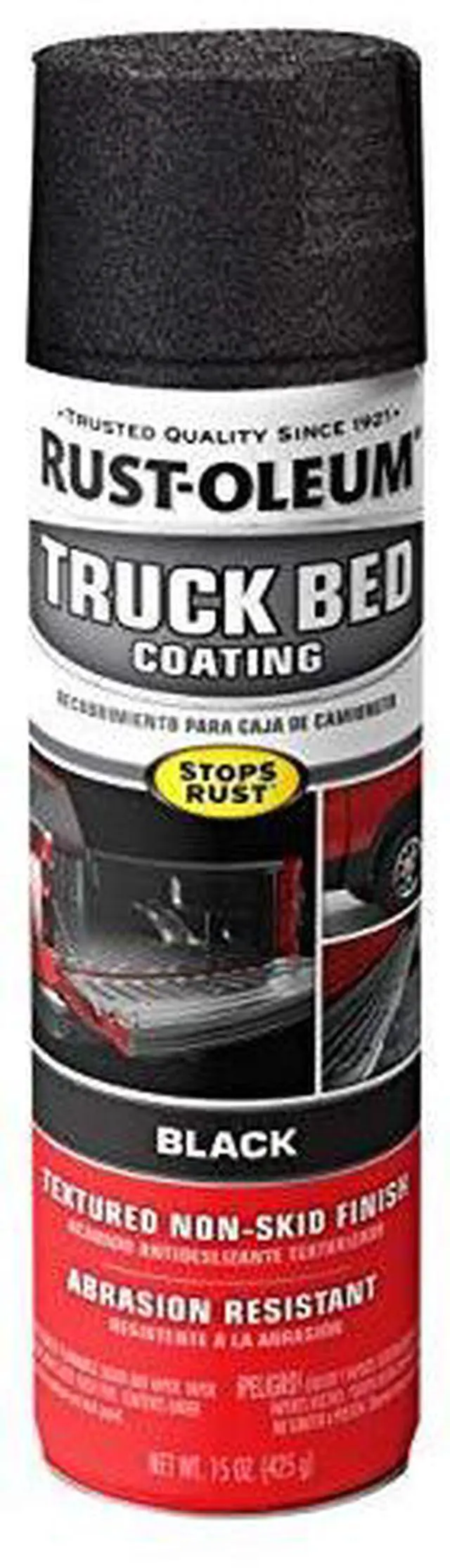 Alt view image 8 of 8 - RUST-OLEUM 248914 15 oz. Non Skid Black Truck Bed Coating