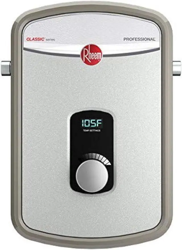 Alt view image 5 of 5 - Rheem Electric Tankless Water Heater   RTEX-13