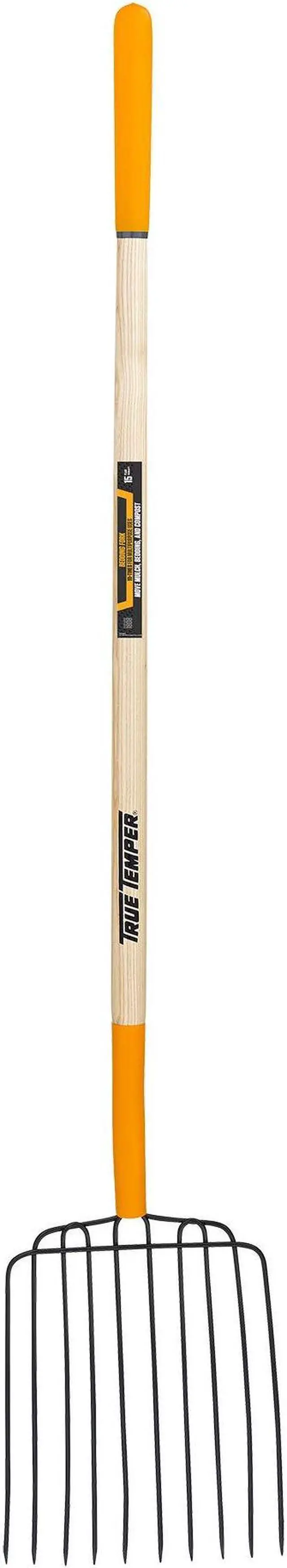 Alt view image 4 of 4 - TRUE TEMPER 28124GR Ensilage Fork,10 Tines,Wood Handle