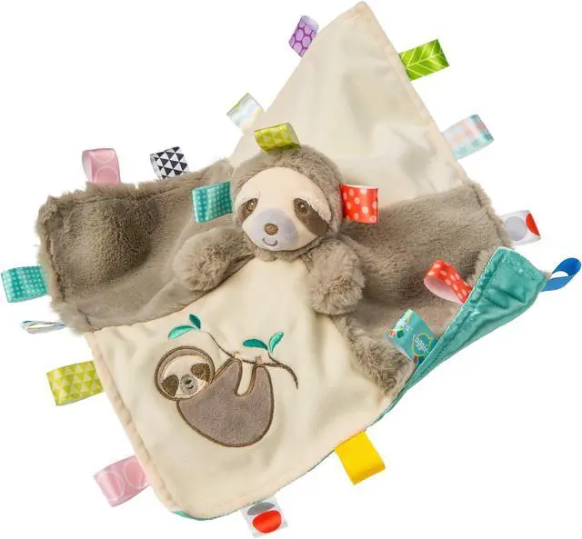 Alt view image 3 of 3 - Mary Meyer Taggies Soothing Sensory Security Blanket, Molasses Sloth