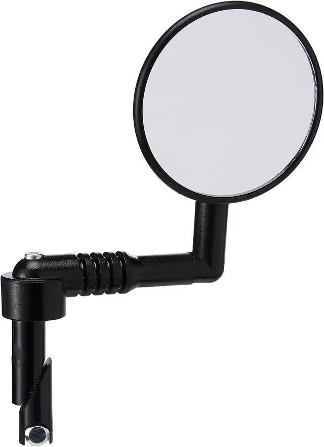 Main image of Mountain Mirror, Black | Mirrycle Mountain Handlebar Mirror with Wrench | Wide-View Bar End Mount