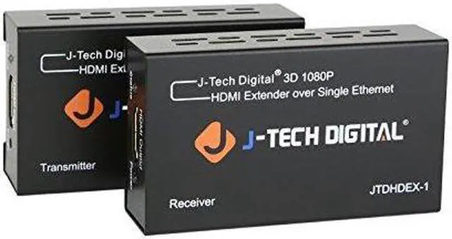 Alt view image 6 of 6 - J-Tech Digital HDMI Extender By Single Cat 5E/6/7 Full Hd 1080P With Deep Color, EDID Copy, Dolby Digital/DTS