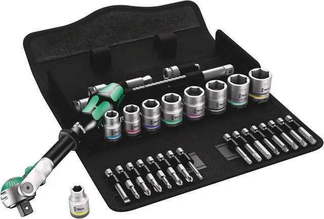 Main image of Wera - 8100 Sb 9 Zyklop Speed Ratchet Set Imperial 3/8 (5004049001)