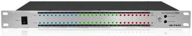 Alt view image 9 of 9 - Technical Pro DB30 1U Rack Mount dB Display with Power Supply
