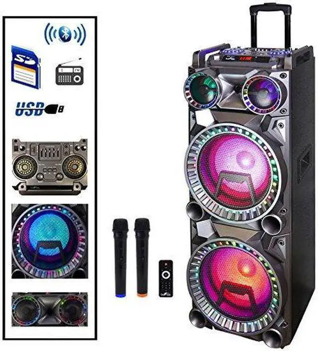 Alt view image 8 of 8 - BeFree Sound BFS-K10 Subwoofer Bluetooth Portable Party Speaker