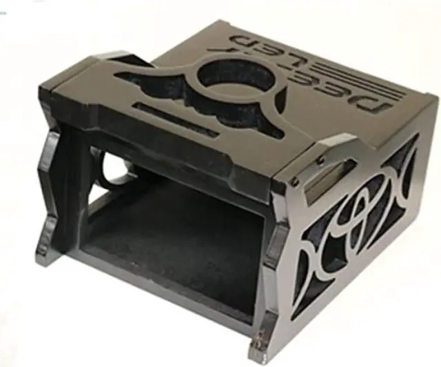 Alt view image 5 of 5 - 1 DIN Space Plus 2 EQ Stylish Wooden Controller Case for Mobile Competitions Black Toyota Style