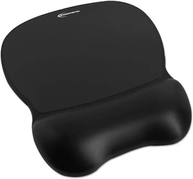 Alt view image 13 of 13 - Innovera IVR51450 Black Gel Mouse Pad with Wrist Rest