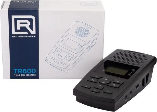 Alt view image 9 of 9 - RecorderGear TR600 Landline Phone Call Recorder For Analog/IP/Digital Lines, Automatic Telephone Recording Device