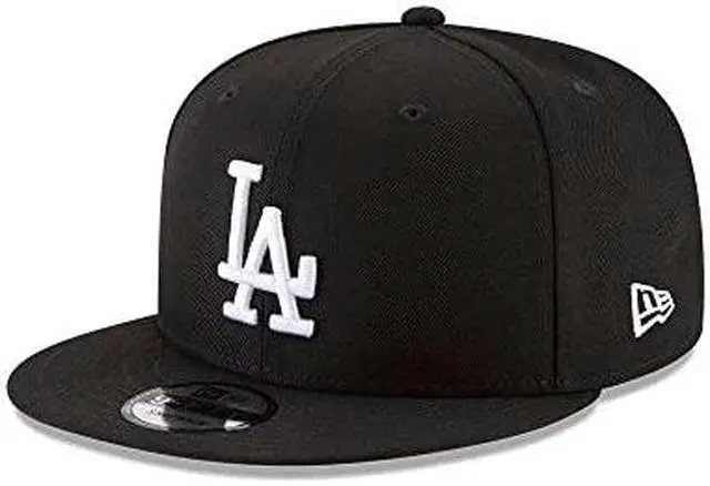 Alt view image 2 of 4 - New Era 950 Los Angeles Dodgers Basic Snapback Hat (Black/White) Mens Cap