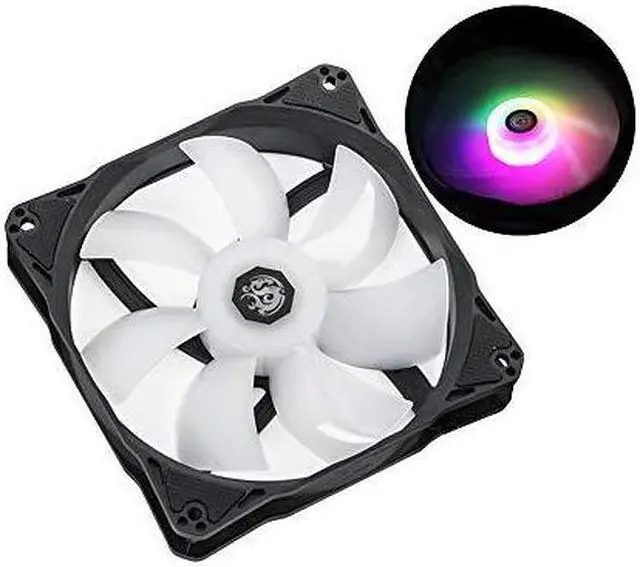 Alt view image 5 of 5 - bitspower notos 120mm case fan, drgb computer fan pwm pc cooling fan led high airflow 5v 3-pin addressable rgb 1800 rpm (1 pack)