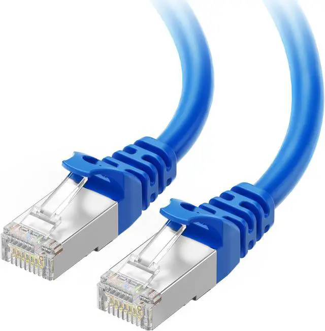 Main image of 10Gbps Snagless Shielded Cat 6A Ethernet Cable - 50ft, Cat 6A Cable, Cat6A Cord, Ethernet Cord, Blue
