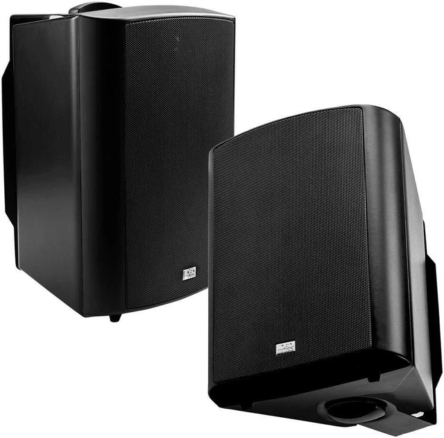 Main image of 5.25" Outdoor Patio Speaker Pair 120W, IP54 Weather Resistant, Black AP520