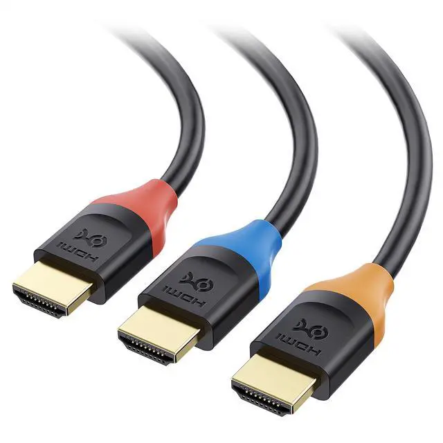 Main image of 3-Pack High Speed HDMI Cable 15 ft with 4K @60Hz, 2K @144Hz, FreeSync, G-SYNC and HDR Support for Gaming Monitor, PC, Apple TV, and More