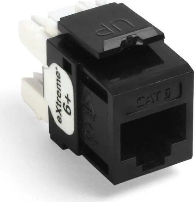 Main image of Extreme 6+ QuickPort Connector, CAT 6, 61110-RE6, Black
