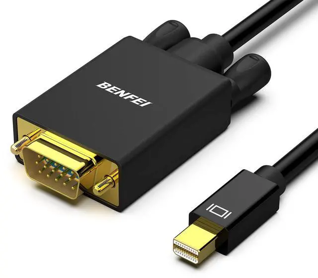 Main image of Mini Displayport to VGA Cable, 1.8M Thunderbolt to VGA Gold-Plated Cord Compatible for MacBook Air 2010-2017, MacBook Pro 2010-2015,Mac mini 2010-2014, Surface pro 1/2/3/4