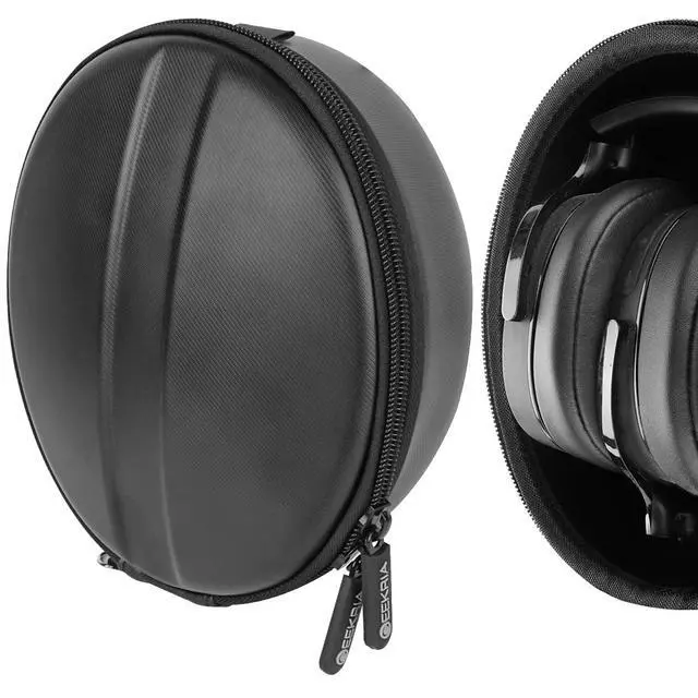 Alt view image 12 of 12 - headphone case for skullcandy hesh 3, crusher bluetooth, beats studio, sennheiser momentum2.0, sony h.ear on, monster diamond, headphones hard shell carrying case / headset travel bag black