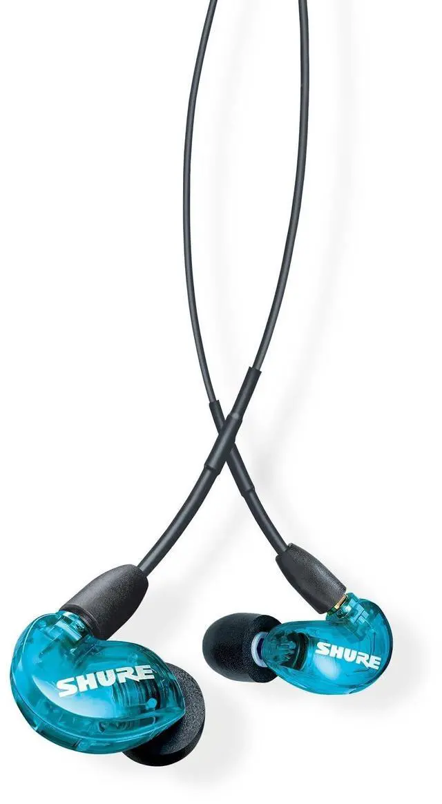 Main image of SE215SPE Sound Isolating Wired Earphones - Blue | Special-edition in-ear monitors with extended bass, single dynamic driver and a secure sound-isolating fit