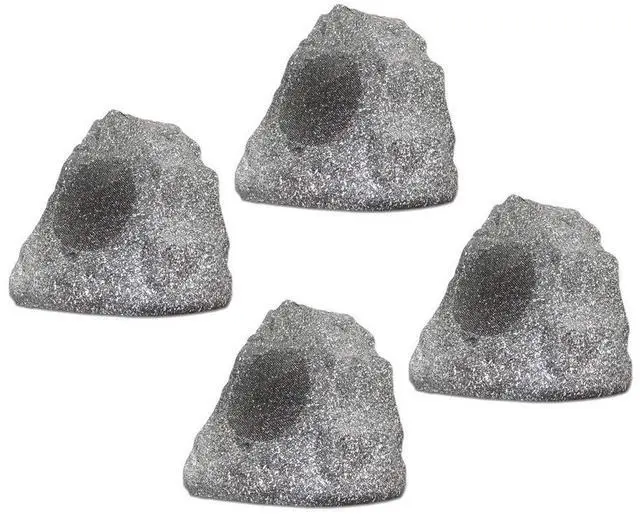 Main image of 4R4G Outdoor Granite Rock 4 Speaker Set for Deck Pool Spa Patio Garden