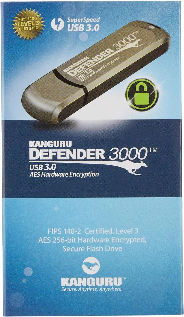 Alt view image 13 of 13 - KANGURU SOLUTIONS KDF3000-16G 16GB Defender 3000 Secure