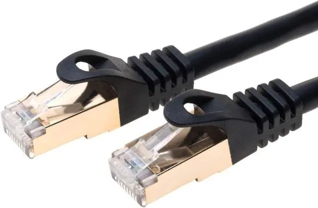 Alt view image 7 of 7 - Cables Direct Online 10ft Cat7 S/FTP Ethernet Cable, Gold-Plated Shielded RJ45 Connectors, Black