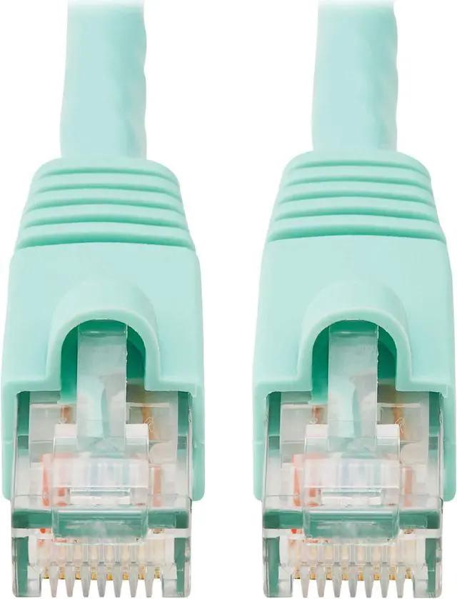 Alt view image 8 of 11 - TRIPP LITE N261-020-AQ 20 ft. Cat 6A Aqua Augmented Cat6 (Cat6a) Snagless 10G Certified Patch Cable, (RJ45 M/M) - Aqua