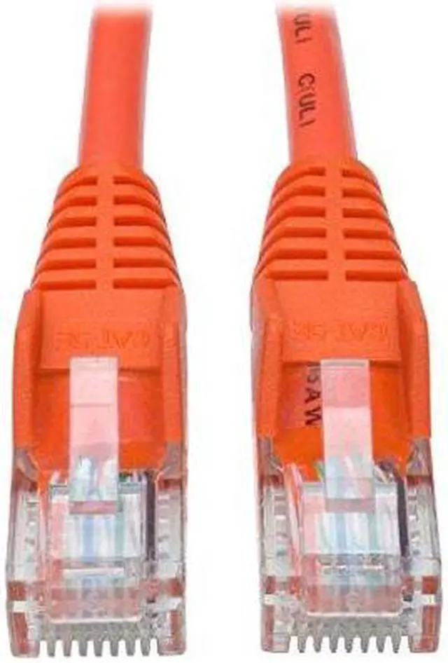 Alt view image 14 of 18 - TRIPP LITE N001-014-OR TRIPP LITE 14FT CAT5 CAT5E SNAGLESS MOLDED PATCH CABLE UTP ORANGE RJ45 M/M 14' (