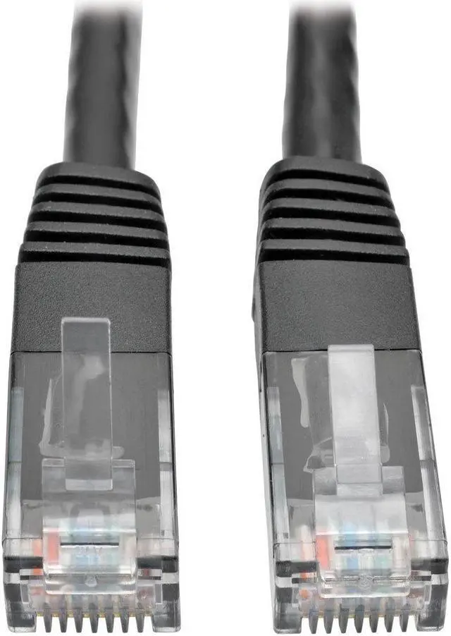 Alt view image 11 of 11 - Tripp Lite Cat6 Gigabit Molded Patch Cable, 7 ft. RJ45 (M/M), 550MHz 24 AWG Black 7' (N200-007-BK)