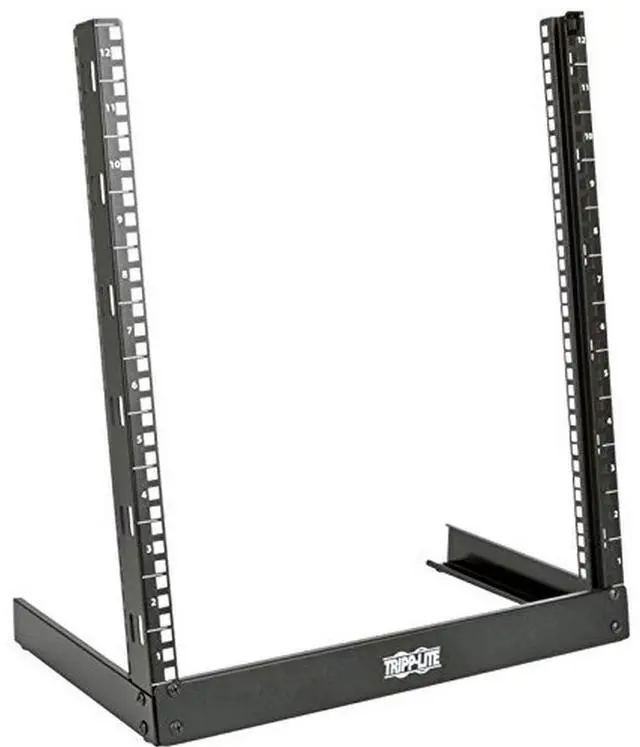 Alt view image 10 of 10 - Tripp Lite SR2POST12 12U SmartRack Desktop 2-Post Open-Frame Rack