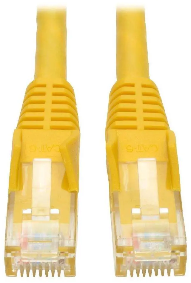 Main image of Eaton Tripp Lite Cat6 Gigabit Snagless Molded Patch Cable (RJ45 M/M) - Yellow, 20-ft.(N201-020-YW)