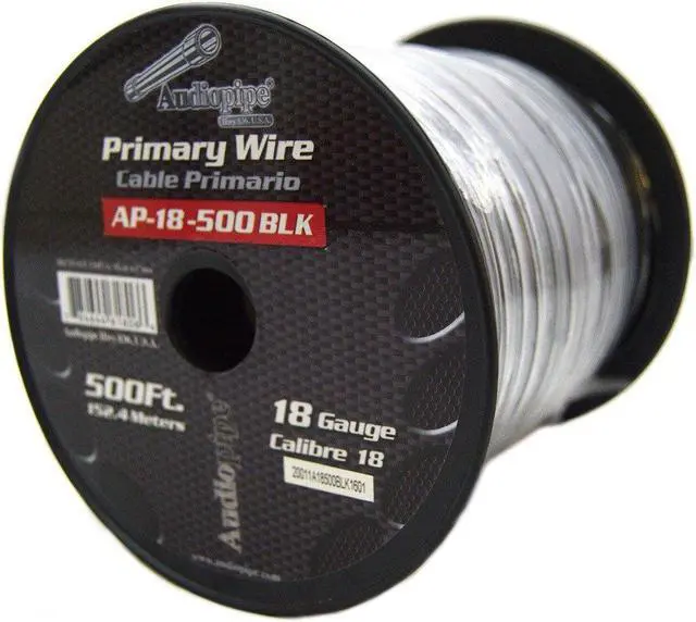 Alt view image 8 of 8 - NIPPON AP18500BK REMOTE WIRE AUDIOPIPE 18GA 500' BLACK