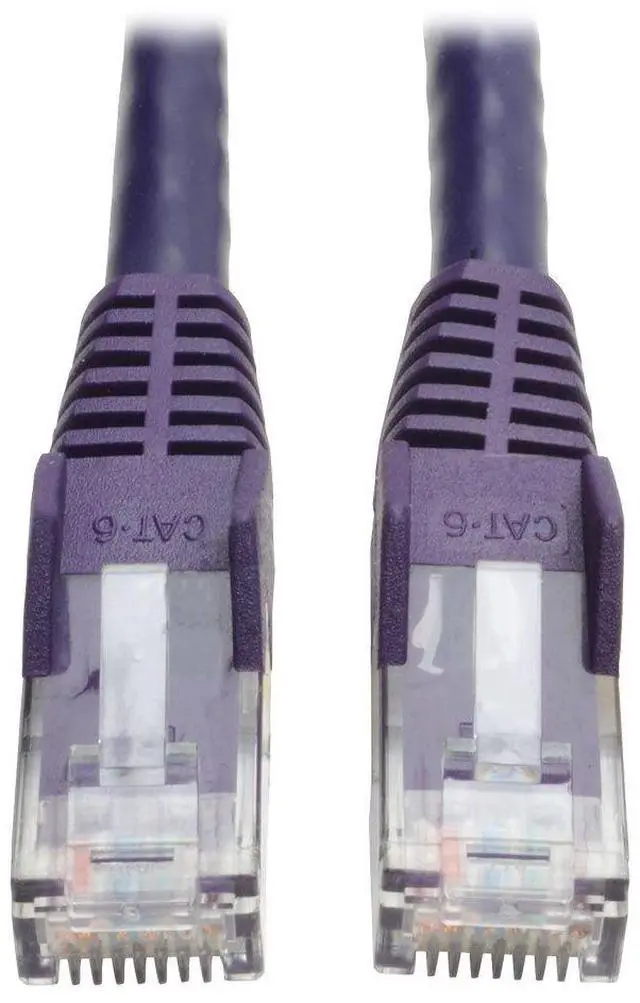 Main image of Tripp Lite Cat6 Gigabit Snagless Molded Patch Cable (RJ45 M/M) - Purple, 3-ft.(N201-003-PU)