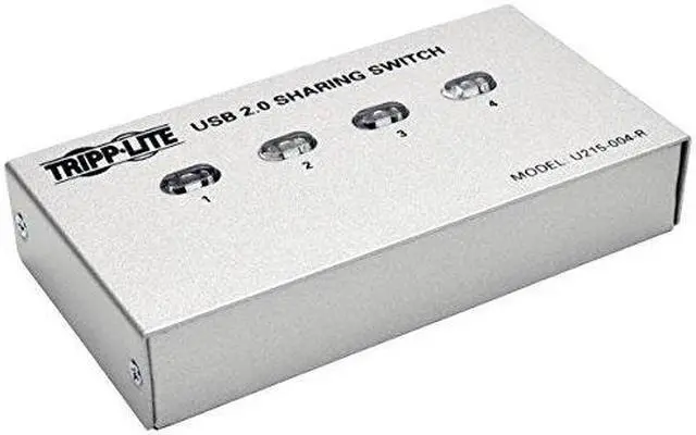 Alt view image 13 of 18 - Tripp Lite 4-Port Usb 2.0 Hi-Speed Printer / Peripheral Sharing Switch