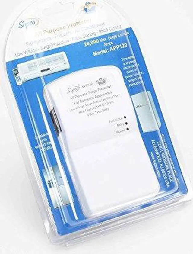 Main image of Supco APP120 Surge Protector for Refrigerator  Washing Machine  Dryer and Airconditioner