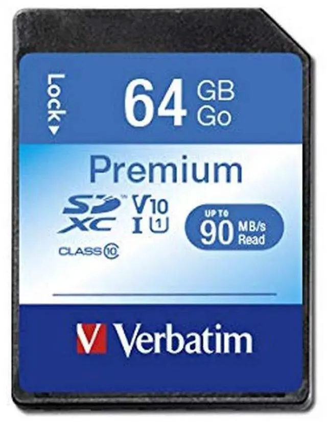 Alt view image 19 of 19 - Verbatim 44024 Class 10 Premium SDXC Card (64GB)