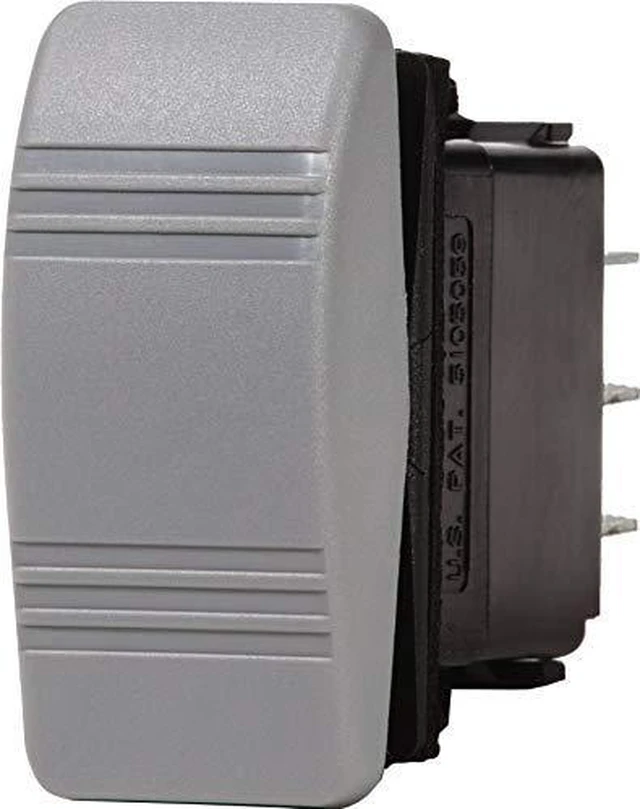 Alt view image 6 of 6 - Blue Sea Water Resistant Contura Switch-Gray - 8222