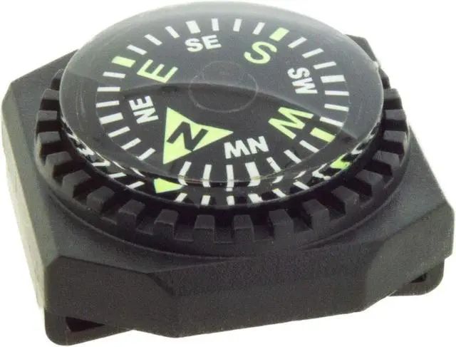 Main image of Slip-On Wrist Compass - Easy-to-Read Compass for Watch Band or Paracord Survival Bracelet