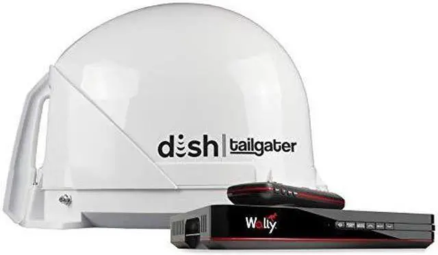 Alt view image 10 of 10 - King Dish® Tailgater® Satellite Tv Antenna Bundle W/Dish® Wally® Hd Receiver & Cables