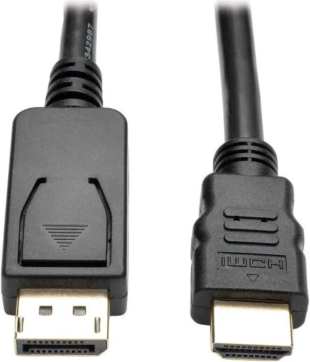 Alt view image 2 of 2 - Tripp Lite 3ft DisplayPort to HDMI / DP to HDMI Adapter Active Converter DP 1.2