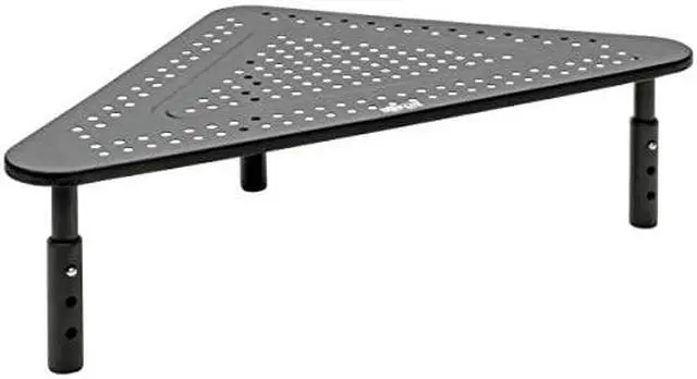Alt view image 17 of 17 - Tripp Lite Monitor Riser Stand Desktop Corner Metal Height Adjustable Black