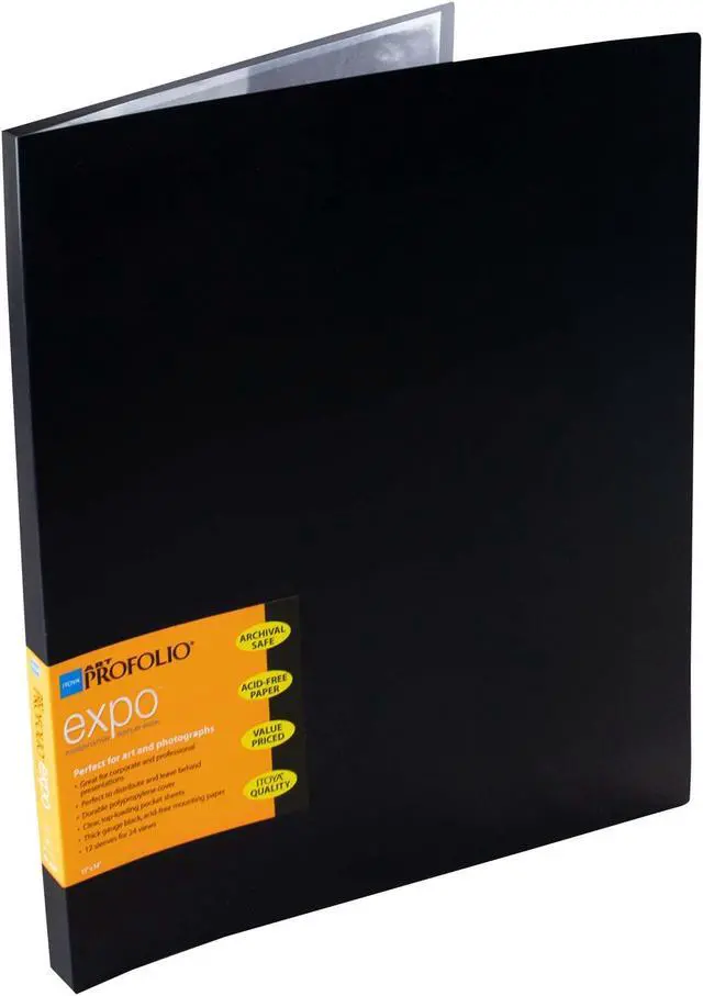 Alt view image 11 of 11 - Itoya XP-12-11 Art Profolio Expo (11x14", 12 Pages for 24 Views, Black)