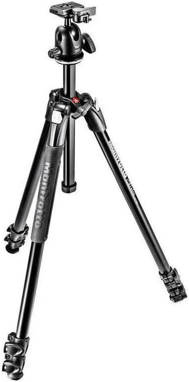 Alt view image 15 of 15 - Manfrotto 290 Xtra 3-Section Aluminum Tripod with 496 Ball Head