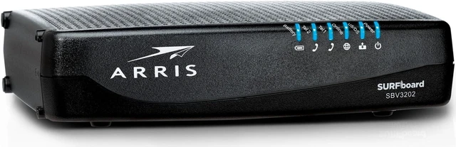 Main image of SURFboard SBV3202 DOCSIS 3.0 Cable Modem with Voice Xfinity Two telephony ports + one 1 GbE port; supports Xfinity Internet & Voice plans up to 800 Mbps;