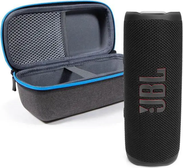 Alt view image 5 of 5 - JBL Flip 6 Black Portable Bluetooth Speaker and Divvi Case Kit