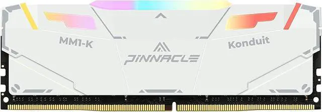 Alt view image 8 of 8 - Timetec Pinnacle Konduit RGB 16GB DDR4 3200MHz PC4-25600 CL16-18-18-38 1.35V Dual Rank Compatible for AMD and Intel Desktop Gaming PC Memory Module - White