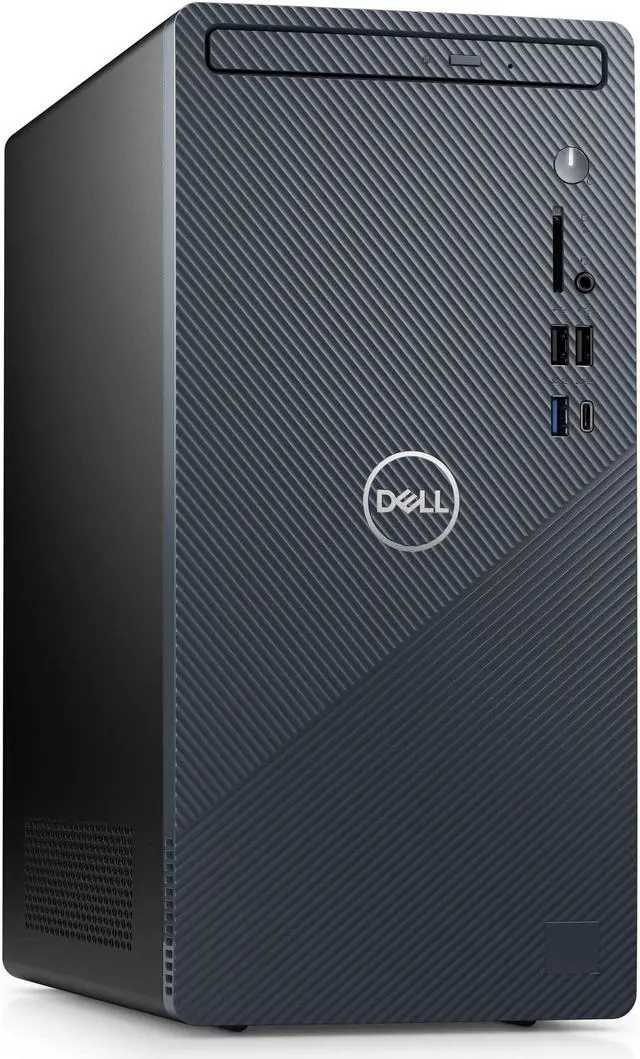 Alt view image 2 of 2 - Dell Inspiron 3910 Desktop Computer Tower - 12th Gen Core i5-12400, 16GB DDR4 RAM, 256GB SSD + 1TB HDD, Intel UHD Graphics 730, WiFi 6, HDMI, Bluetooth, USB-C, Windows 11 Home - Blue