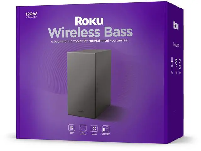 Main image of Roku Wireless Bass  Slim Subwoofer Streambar  Streambar Pro Wireless Speakers